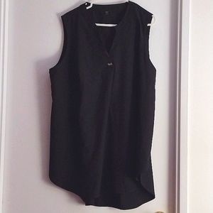 LAST CHANCE - Black Faux Vest Style Top